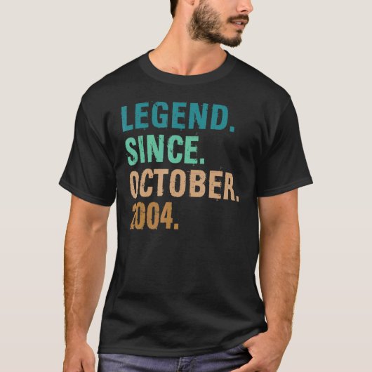 18歳の伝説2004年10月18誕生 Tシャツ (正面)