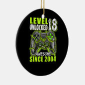 18歳の古い誕生日のロック解除レベル2004 素晴らし セラミックオーナメント (右)