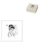 18歳の女性のためのギフトヴィンテージ18誕生日 ラバースタンプ (押印)