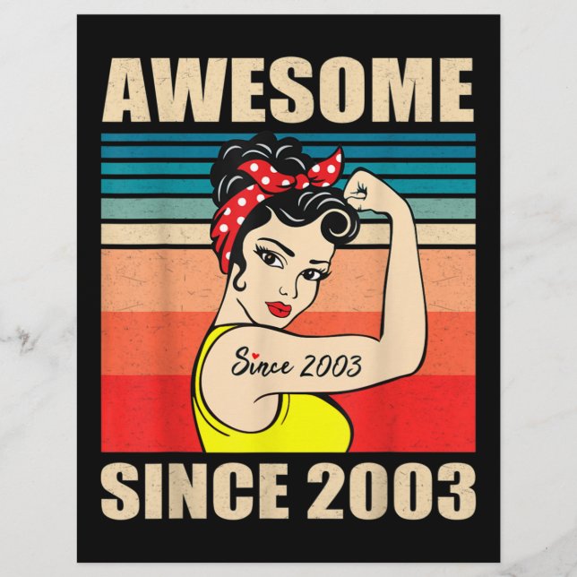 18歳の女性のためのギフトヴィンテージ18誕生日 レターヘッド (正面)