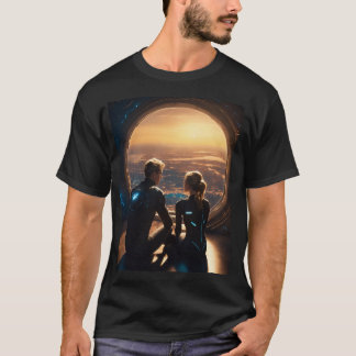 18歳の少年と18歳の金髪の少女 Tシャツ