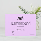 18歳の招待状 招待状 (スタンド正面)