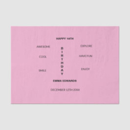 18歳の誕生日かわいい素晴らしと 薄葉紙