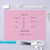 18歳の誕生日かわいい素晴らしと 薄葉紙 (クラフト)