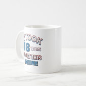 18歳の誕生日のデザイン コーヒーマグカップ (正面左)