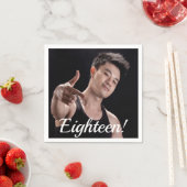 18歳の誕生日の写真18 スタンダードカクテルナプキン (インサイチュ)