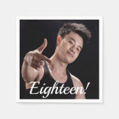 18歳の誕生日の写真18 スタンダードカクテルナプキン (正面)