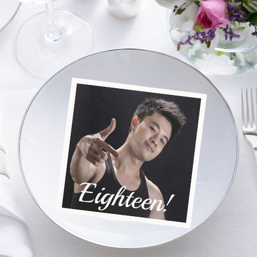 18歳の誕生日の写真18 スタンダードカクテルナプキン