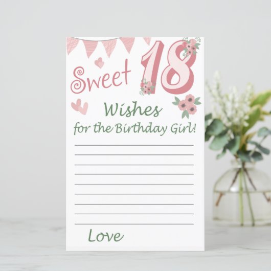 18歳の誕生日を願う誕生日の少女 (スタンド正面)