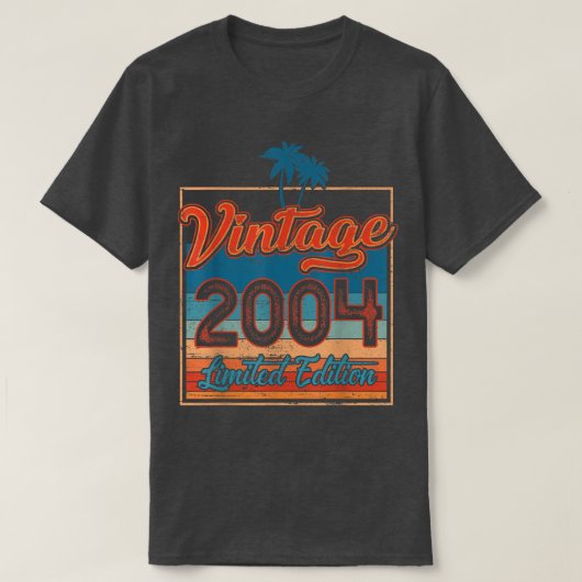 18歳の誕生日ギフトヴィンテージ2004限定Ed Tシャツ (デザイン正面)