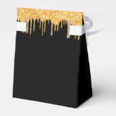 18歳の誕生日グリッターは黒い金ゴールドをドリッ感謝していプ フェイバーボックス (裏面サイド)