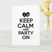 18歳の誕生日デザイン カード (黄色い花)