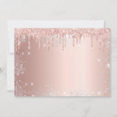 18歳の誕生日バラ金ゴールドシルバーは日付カードを保存 セーブザデート (裏面)