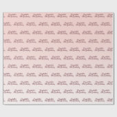 18歳の誕生日バラ金ゴールドピンクのグラデーション名 ラッピングペーパー (フラット)