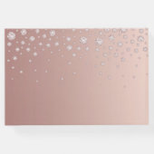 18歳の誕生日バラ金ゴールドピンクダイヤモンド ゲストブック (裏面)