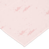 18歳の誕生日バラ金ゴールドピンクハロー18文字 テーブルクロス (アングル)