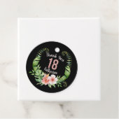 18歳の誕生日バラ金ゴールド感謝していグリッターユー フェイバータグ (インサイチュ)