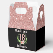 18歳の誕生日バラ金ゴールド感謝していグリッターユー フェイバーボックス (オープン)