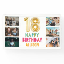18歳の誕生日バルーン写真 ハッピーバースデーパーティー