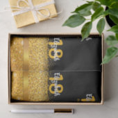 18歳の誕生日パーティーのシック金ゴールドの弓 薄葉紙 (ギフト)