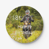 18歳の誕生日パーティーのフォトボーイ ペーパープレート (正面)