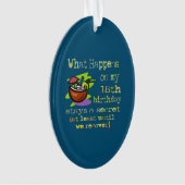 18歳の誕生日パーティーの贈り物 オーナメント (正面)