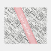 18歳の誕生日パーティーの贈パーソナライズされたり物 フリースブランケット (正面(横))