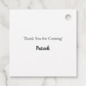 18歳の誕生日パーティー写真コラージュ感謝していボーイユー フェイバータグ (裏面)