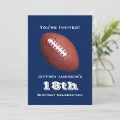 18歳の誕生日パーティー招待状、フットボール 招待状 (スタンド正面)