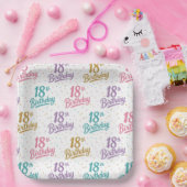 18歳の誕生日パーティー用紙皿 ペーパープレート (パーティー)