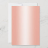 18歳の誕生日パーティー - ローズゴールド 招待状 (裏面)