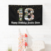 18歳の誕生日フォトコラージュハッピーバースデーイベント 横断幕 (インサイチュ)