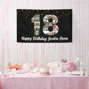 18歳の誕生日フォトコラージュハッピーバースデーイベント 横断幕