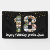 18歳の誕生日フォトコラージュハッピーバースデーイベント 横断幕 (横)