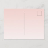 18歳の誕生日ブルゴーニュバラ金ゴールドフローラ招待 ポストカード (裏面)