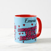 18歳の誕生日マグカップ マグカップ (正面右)