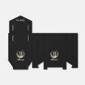 18歳の誕生日感謝してい黒お願い箱 フェイバーボックス (折り畳みなし)