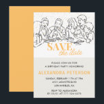 18歳の誕生日招待状日付を保存するディナー 招待状<br><div class="desc">18歳の誕生日招待状日付を保存するディナー</div>