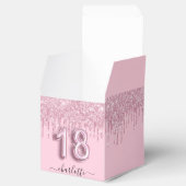 18歳の誕生日赤面ピンクのグリッターが感謝してい乾く フェイバーボックス (オープン)