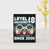 18歳の誕生日 おもしろゲーマー息子の18歳の誕生日おめでとう カード (黄色い花)