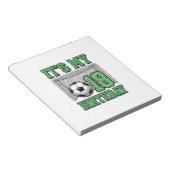 18歳の誕生日 サッカー ヴィンテージ ノートパッド (アングル)