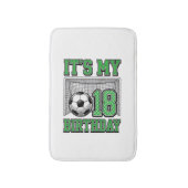 18歳の誕生日 サッカー ヴィンテージ バスマット (正面縦)