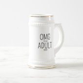 18歳の誕生日 ビールジョッキ (正面右)