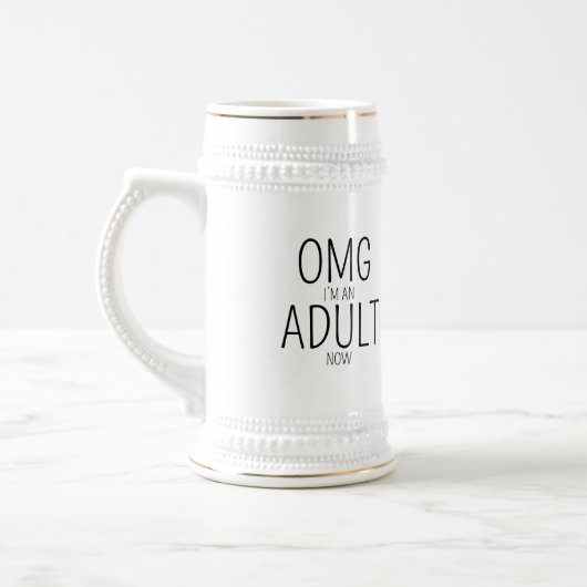18歳の誕生日 ビールジョッキ (左)