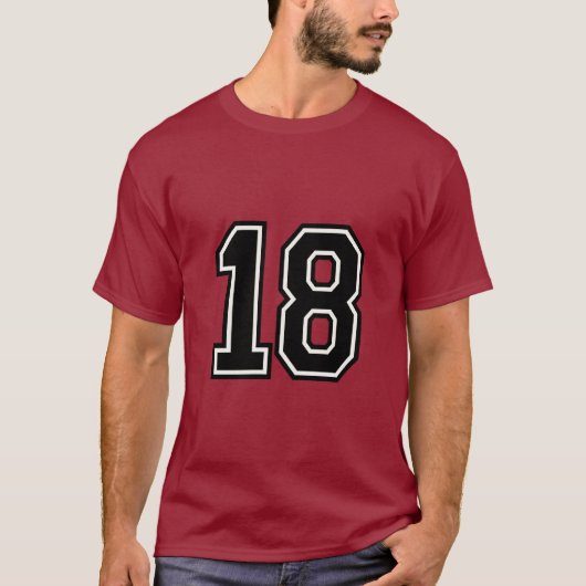 18歳の誕生日 ヴァーシティスポーツジャージ Tシャツ (正面)