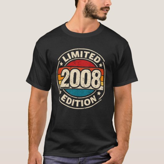 18歳の誕生日 ヴィンテージ2008 限定版 18 Tシャツ (正面)
