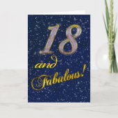 18歳の誕生日Fabulous カード (正面)