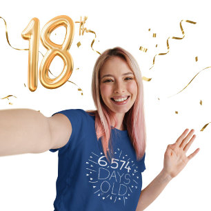 18歳のTシャツあなたの年齢の日 Tシャツ
