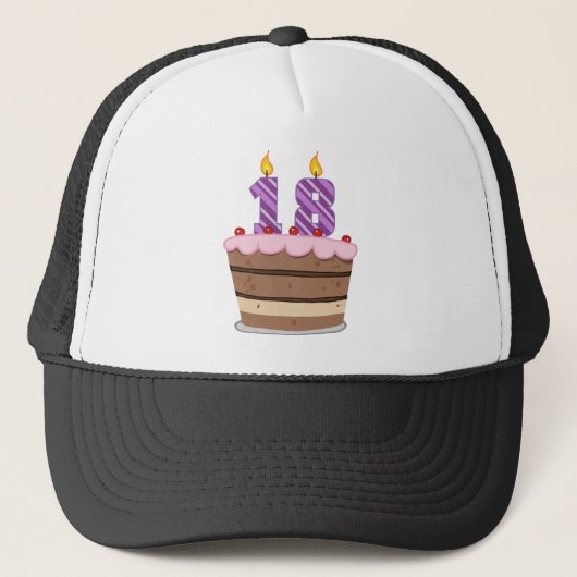 18歳オンお誕生日ケーキ キャップ (正面)