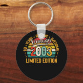 18歳ギフトヴィンテージ2003 18誕生日 キーホルダー (正面)